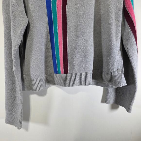 Lou & Grey Womens Rainbow Arc Sleeve Crew Neck Pullover Sweater Size Medium - Picture 6 of 8